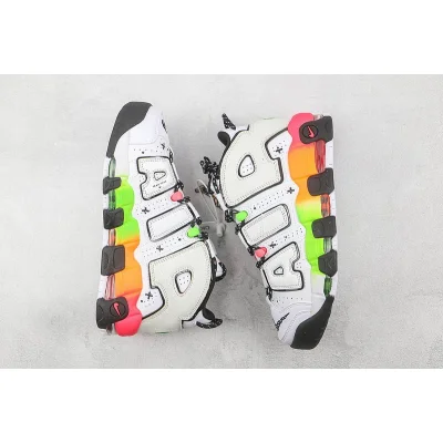 Nike Air More Uptempo "Ghost White/Blue/Orange/Green" фото № 7