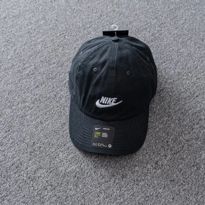 Кепка Nike With Text Logo "Black/White" фото № 3