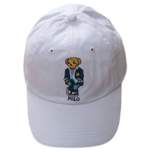 Бейсболка Polo Ralph Lauren Bear Glasses "White"