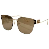 Солнцезащитные очки Balenciaga Without Frame With Logo "Brown"