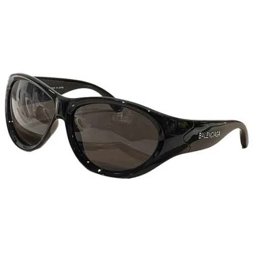 Солнцезащитные очки Balenciaga Temples With Wave "Black"