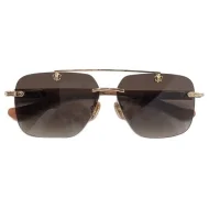 Солнцезащитные очки Chrome Hearts Lenses Decorated By Symbol Front "Brown"