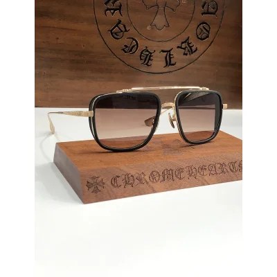 Солнцезащитные очки Chrome Hearts Temples With Decoration By Repeating Logo "Brown" фото № 2 Солнцезащитные очки Chrome Hearts Temples With Decoration By Repeating Logo "Brown" фото № 2