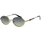 Солнцезащитные очки Moncler Rounded Shaped With Decorated Temples "Blue/Beige"