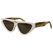 Солнцезащитные очки Off White Logo Inscription On The Bridge Of The Nose "White"