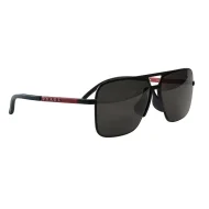 Солнцезащитные очки Prada Aviator Shaped And Gold Inscription "Black"