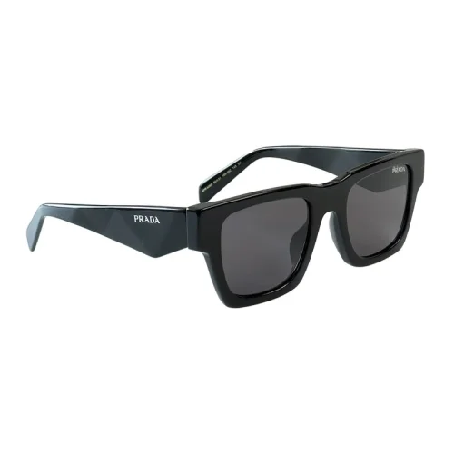Солнцезащитные очки Prada White Inscription On Side "Black"