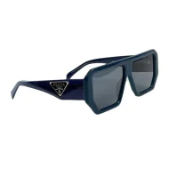 Солнцезащитные очки Prada Hexagon Form Frame With Silver Logo Side "Blue"