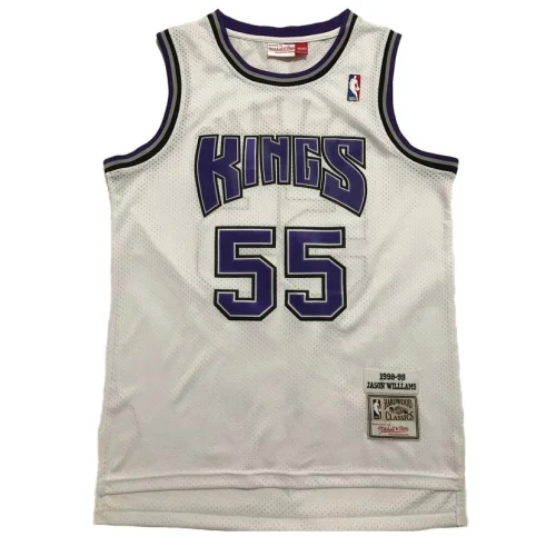 Баскетбольная Джерси Mitchell And Ness Sacramento Kings №55 Jason Williams "White"