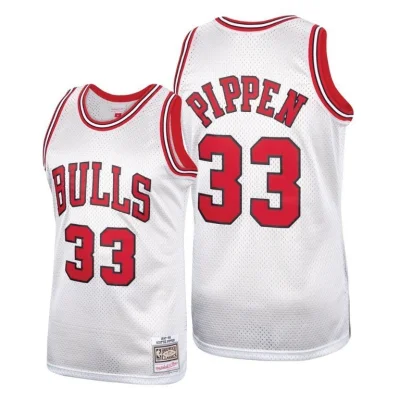 Баскетбольная Джерси NBA Chicago Bulls №33 Scottie Pippen With Logo "White" фото № 2 Баскетбольная Джерси NBA Chicago Bulls №33 Scottie Pippen With Logo "White" фото № 2