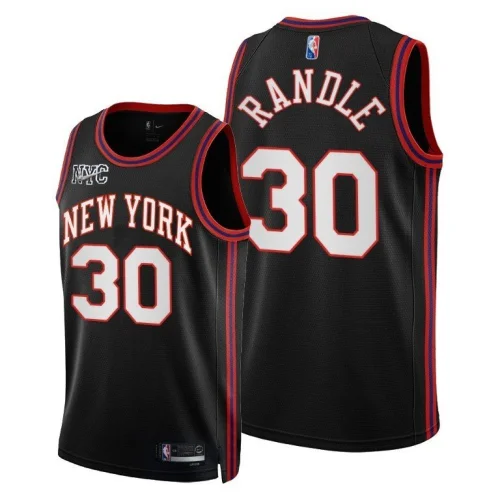 Баскетбольная Джерси NBA New York Knicks 21-22 №30 Julius Randle "Black"