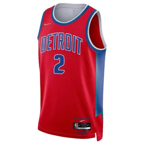 Баскетбольная Джерси Nike Detroit Pistons 21-22 №2 Cade Cunningham "Red"