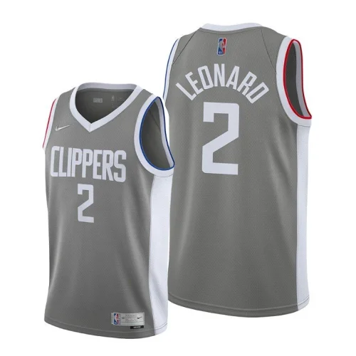 Баскетбольная Джерси Nike Los Angeles Clippers 21 №2 Kawhi Leonard "Gray"