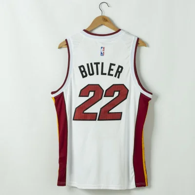 Баскетбольная Джерси Nike Miami Heat №22 Jimmy Butler "White" фото № 4