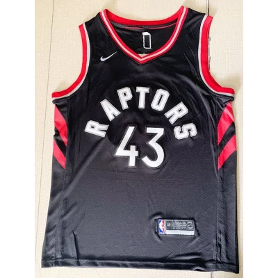 Баскетбольная Джерси Nike Toronto Raptors 18-19 №43 Pascal Siakam "Black" фото № 4