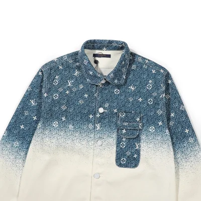 Джинсовая Куртка Louis Vuitton Mixing Colors "Cream/Blue" фото № 5