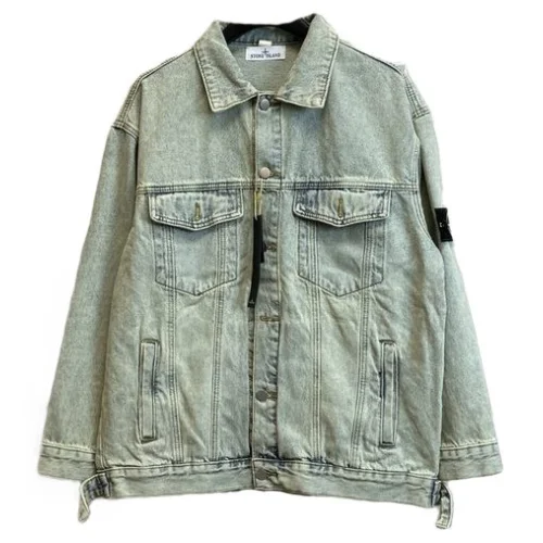 Джинсовая Куртка Stone Island Vintage Style "Blue/White"