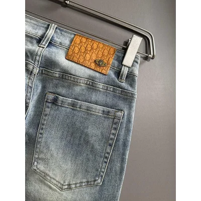 Джинсы Christian Dior Yellow Insect "Blue" фото № 4