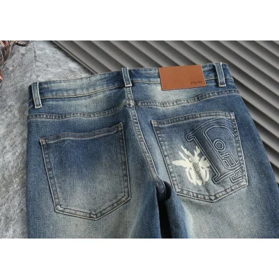 Джинсы Christian Dior White Insect Dior "Blue" фото № 8