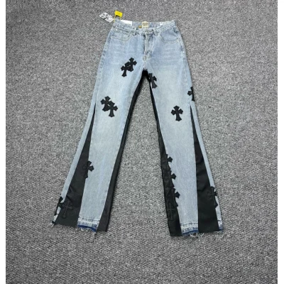 Джинсы Gallery Dept x Chrome Hearts Black Cross "Blue Denim" фото № 2