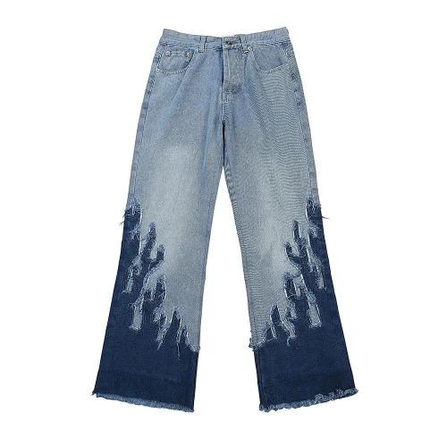 Джинсы Gallery Dept. LA Flare Flames "Light Blue"