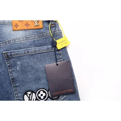 Джинсы Louis Vuitton With Three Emblems On The Pocket "Blue" фото № 5 Джинсы Louis Vuitton With Three Emblems On The Pocket "Blue" фото № 5