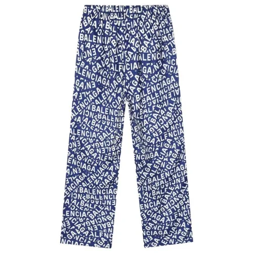 Штаны Balenciaga Text "Blue/White"