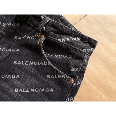Штаны Balenciaga Jeans Print Text "Black" фото № 4
