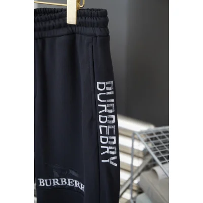 Штаны Burberry Frontside Contrast White Logos Burberry "Black" фото № 3