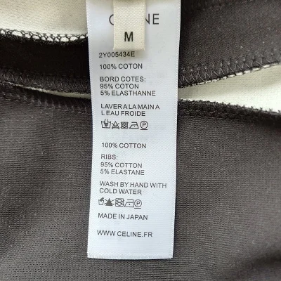 Штаны Celine With Stripes And Brand Logo "Black" фото № 5