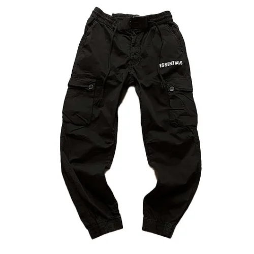 Штаны Fear Of God With Text Logo And ZIP "Black"