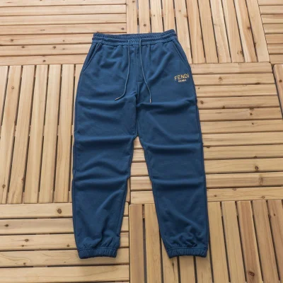 Штаны Fendi Roma Pocket Logo "Blue" фото № 4