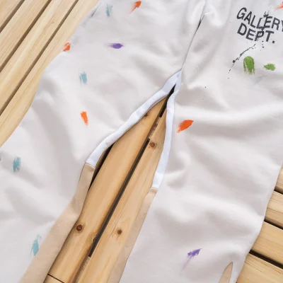 Штаны Gallery Dept Stained "White" фото № 3