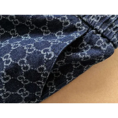 Штаны Gucci Monogamous Print "Blue/Black" фото № 2
