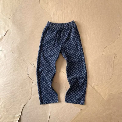 Штаны Gucci Monogamous Print "Blue/Black" фото № 4