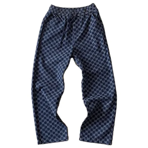 Штаны Gucci Monogamous Print "Blue/Black"