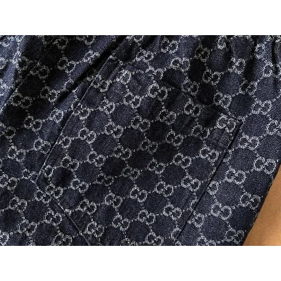 Штаны Gucci Monogamous Print "Blue/Black" фото № 5