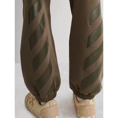 Штаны Off White With Stripes "Brown" фото № 3