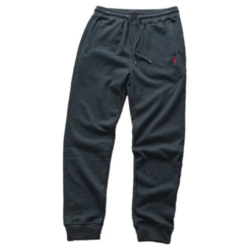 Штаны Ralph Lauren With Red Logo "Gray/Black"