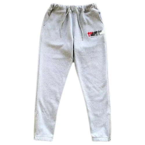 Штаны Trapstar Multicolor Logo And Legs With Zipper Bottom "Gray"