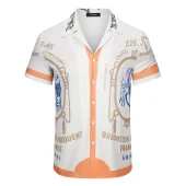 Рубашка Amiri Men Print And Edge Stripe Ornament "White"