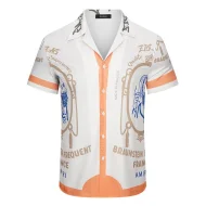 Рубашка Amiri Men Print And Edge Stripe Ornament "White"