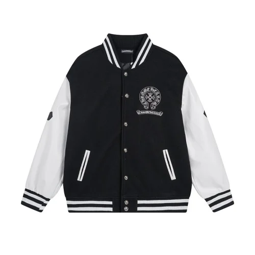 Бомбер Chrome Hearts Two Stripes Edge Decoration And Big Back Logo "Black"