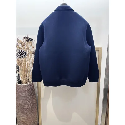 Бомбер Miu Miu Frontside Striped Brown Logo Miu MIu "Blue" фото № 2