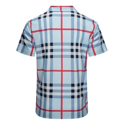 Рубашка Burberry Large Check Print "Blue" фото № 2