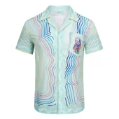 Рубашка Casablanca Colorful Man And Lines Print "Blue"