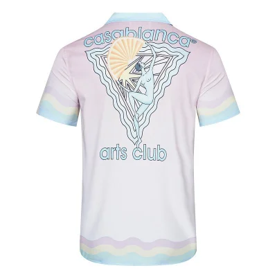 Рубашка Casablanca Print Woman In Triangle On Back "Pink" фото № 2