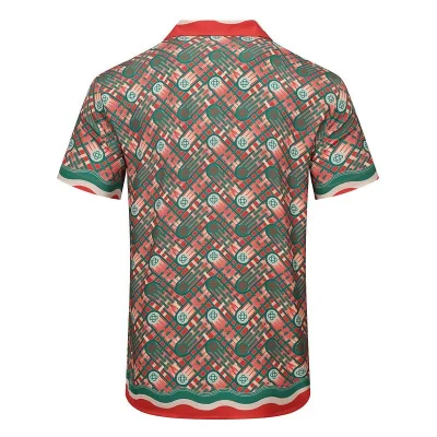 Рубашка Casablanca Orbit Print And Waves Edge Decoration "Red" фото № 2