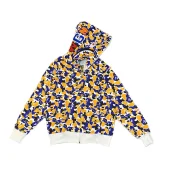 Худи A Bathing Ape Spotted With Hood ZIP "Orange/Blue"