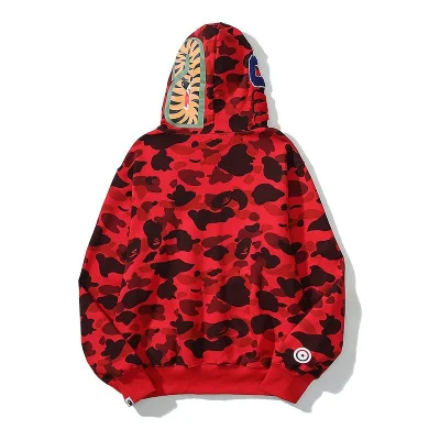 Худи A Bathing Ape Shark Hood ZIP "Red" фото № 2